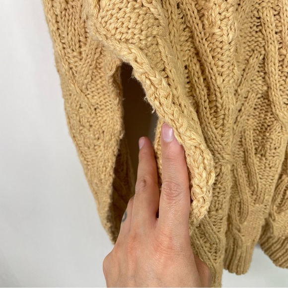 NWOT Free People Isa Cable Knit Sweater, Small - Picture 9 of 12
